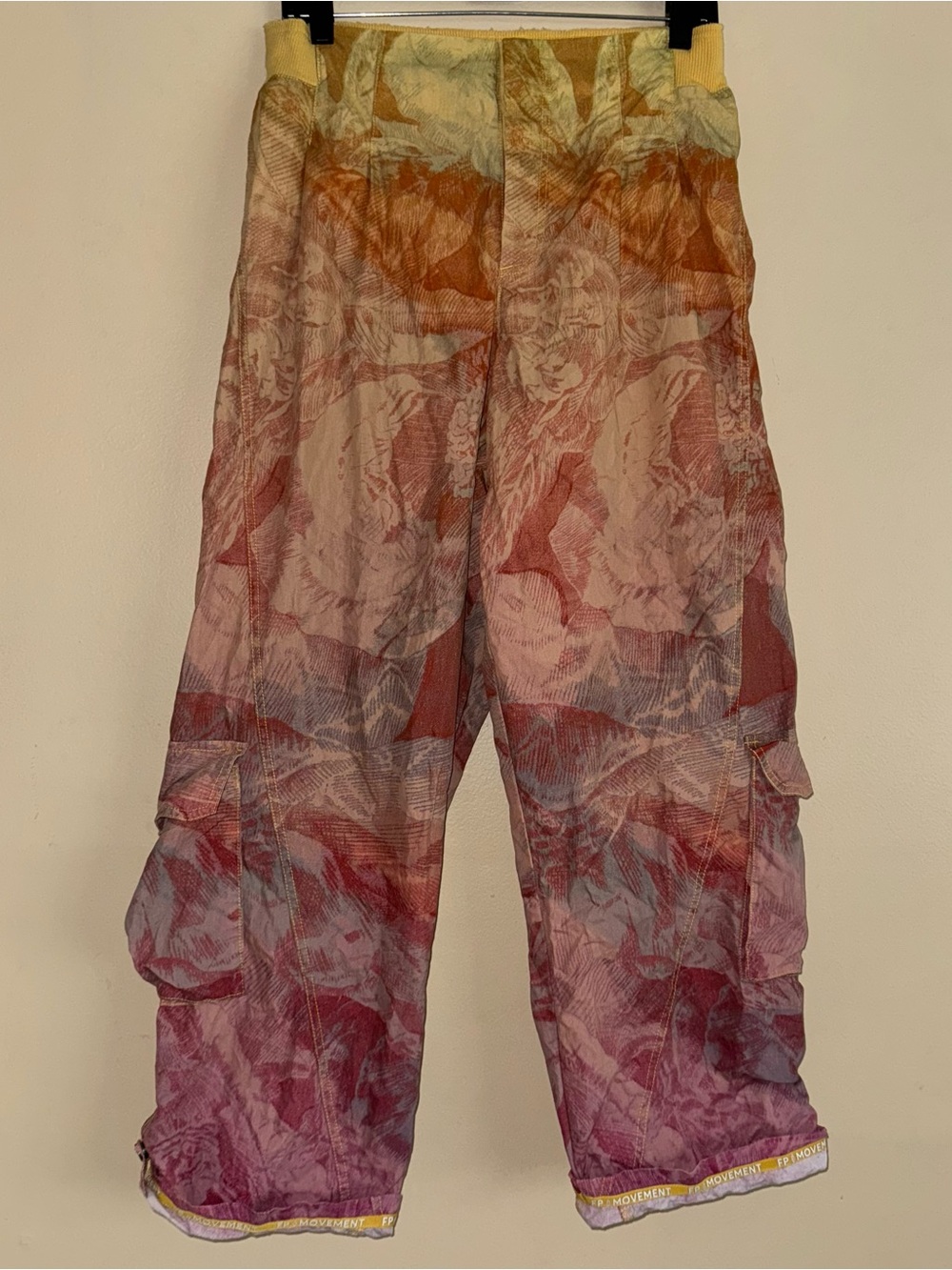 FP Movement Free People Multicolor Baggy High Waist Pants Size L